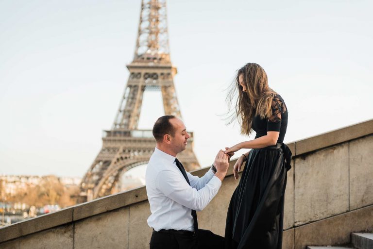 A (Total!) Surprise Paris Proposal Photo Shoot on Friday the 13th