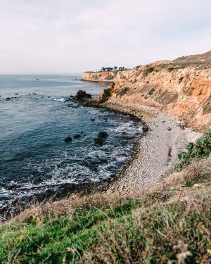 Print for Sale on Paige Gribb Photography - Palos Verdes Coastline in SoCal, pacific ocean on an overcast day